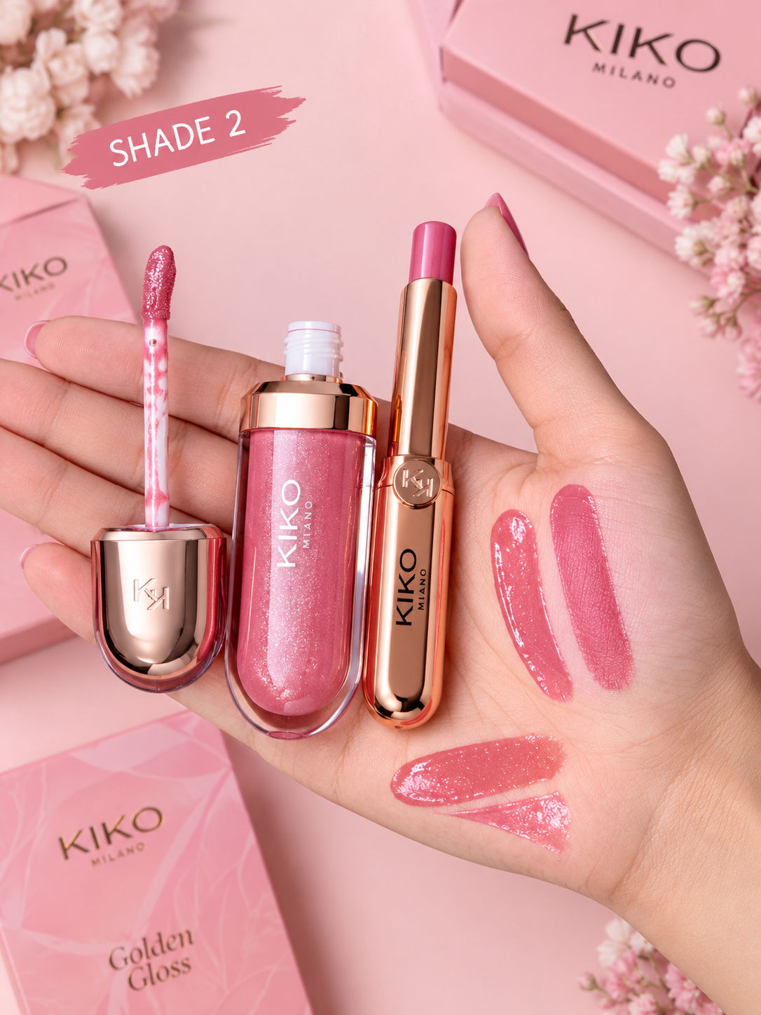 KIKO Milano Golden Oasis – Lip Gloss &Lip Liner Duo