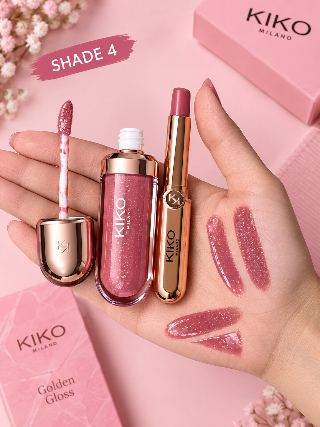 KIKO Milano Golden Oasis – Lip Gloss &Lip Liner Duo