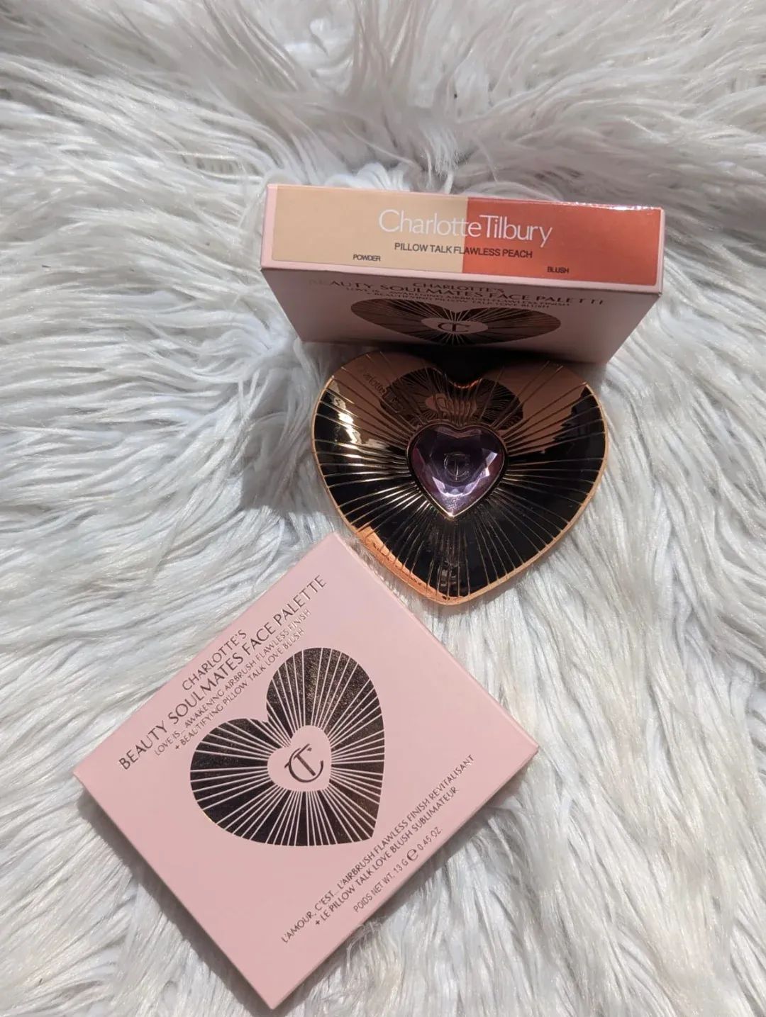 Charlotte Tilbury Beauty Soulmates Face Palette – Pillow Talk Flawless Peach