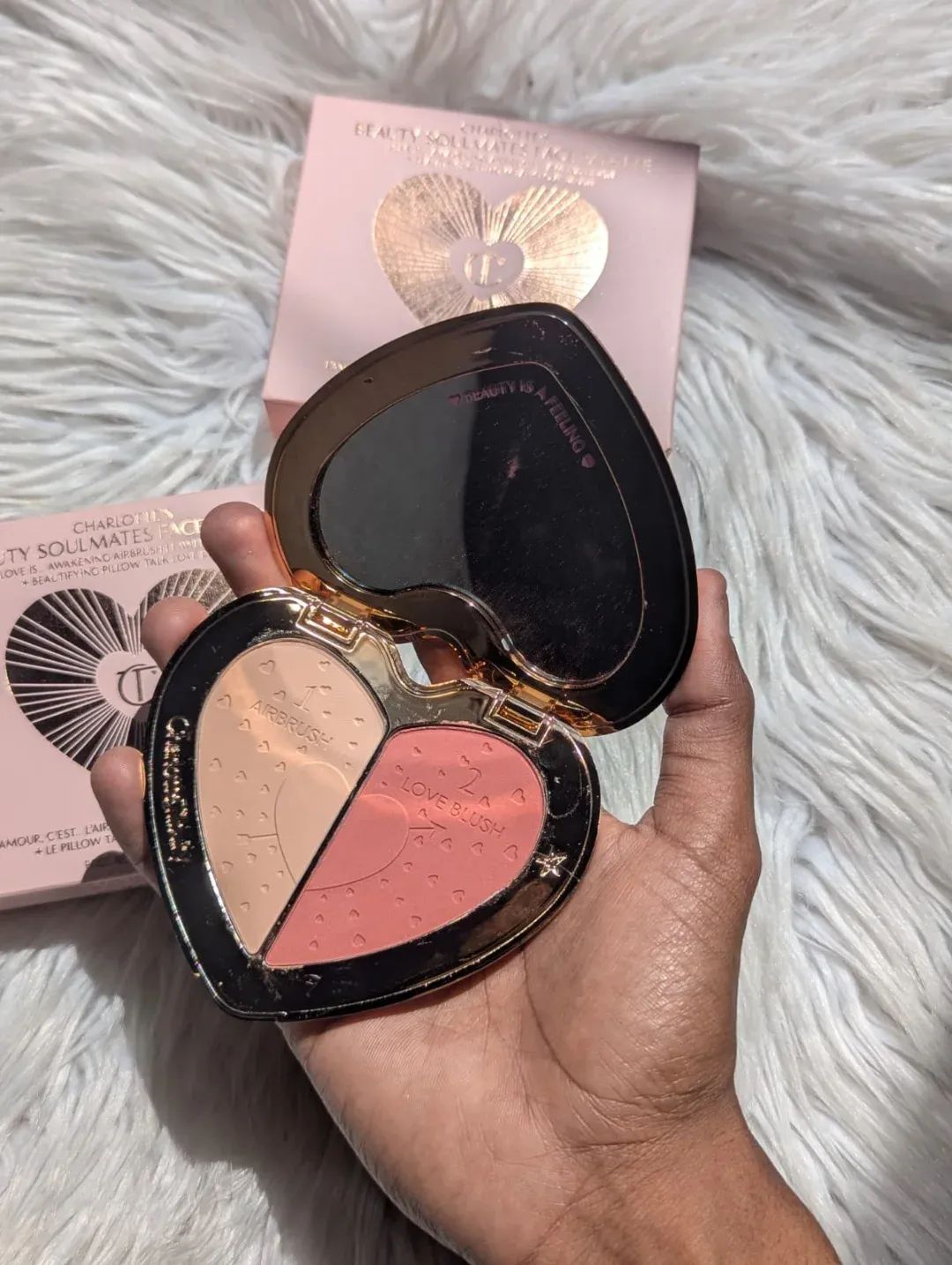 Charlotte Tilbury Beauty Soulmates Face Palette – Pillow Talk Flawless Peach