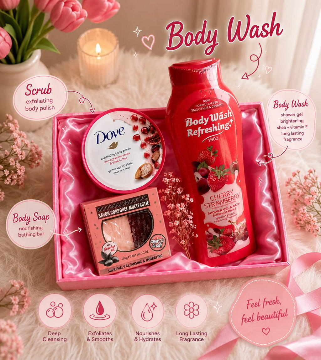 Body Care Gift Set – Cherry Strawberry Collection