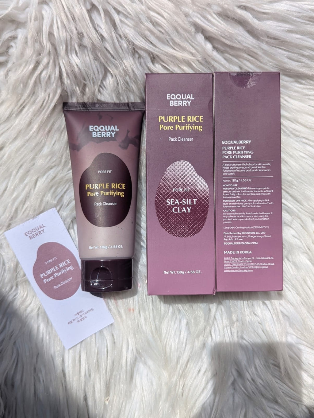 Eqqualberry - Purple Rice Pore Purifying Pack Cleanser