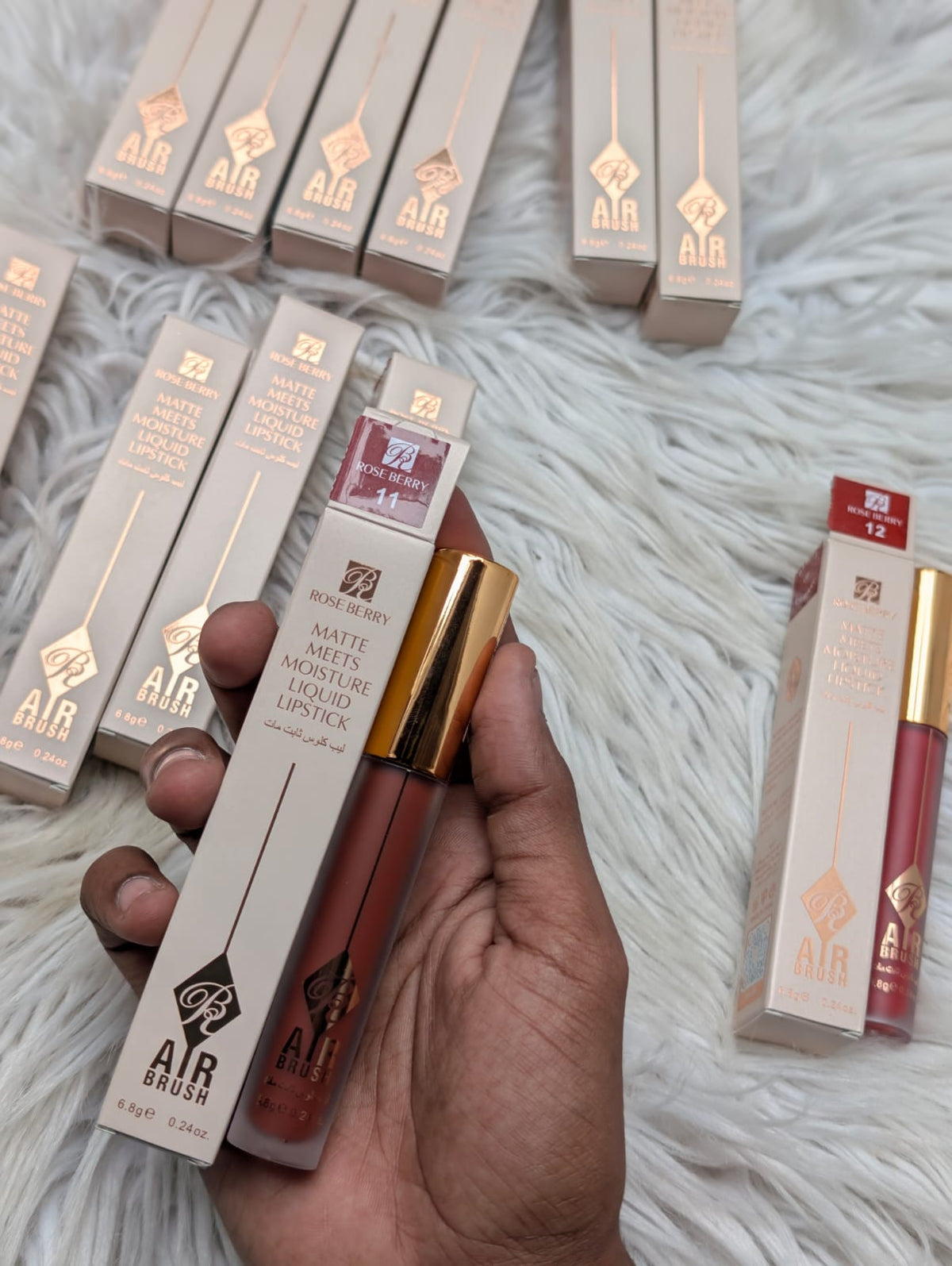 Rose berry matte liquids lipstick