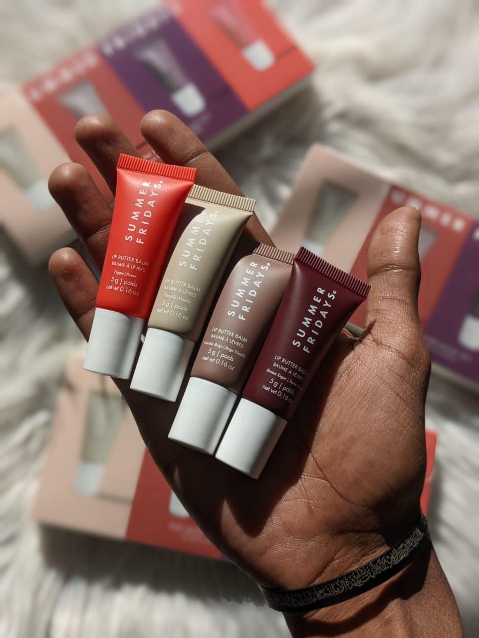 SUMMER FRIDAYS 
The Mini Lip Butter Balm Set | 4 x 5g / 0.16 oz each