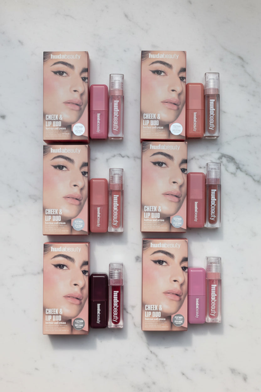 Huda Beauty Cheek & Lip Duo – Berries And Cream