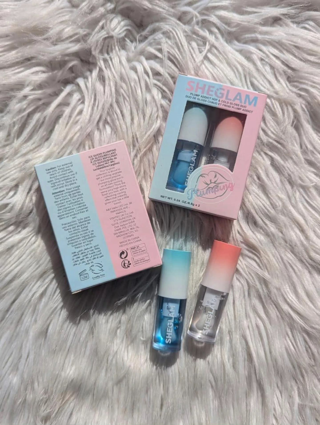 SHEGLAM Plump Addict Hot & Cold Gloss duo