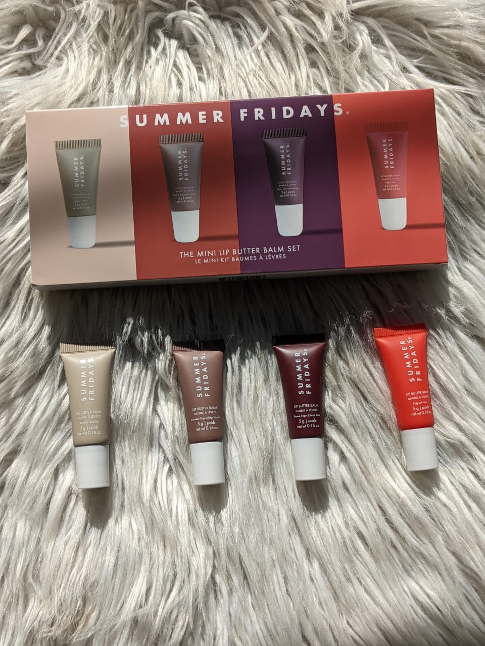SUMMER FRIDAYS 
The Mini Lip Butter Balm Set | 4 x 5g / 0.16 oz each