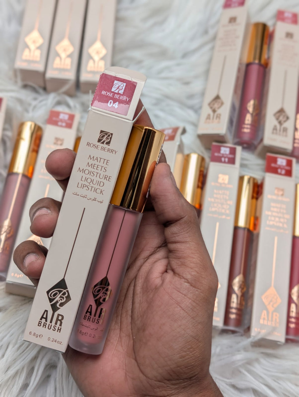 Rose berry matte liquids lipstick