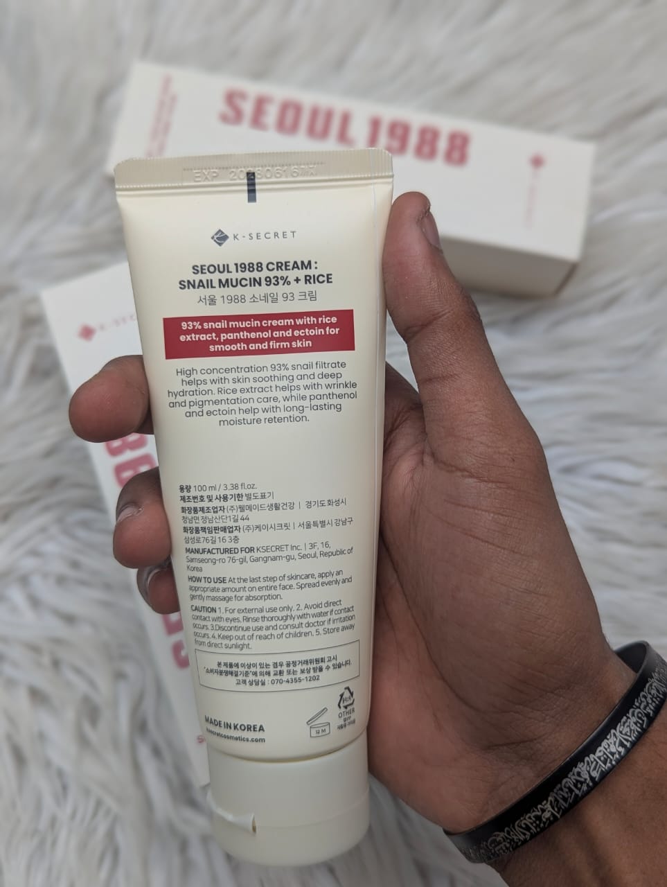 K-Secret - Seoul 1988 Snail Mucin 93% + Rice Cream