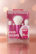 REAL TECHNIQUES VIVID ESCAPE GLOW-TO-GO TRAVEL BRUSH SET