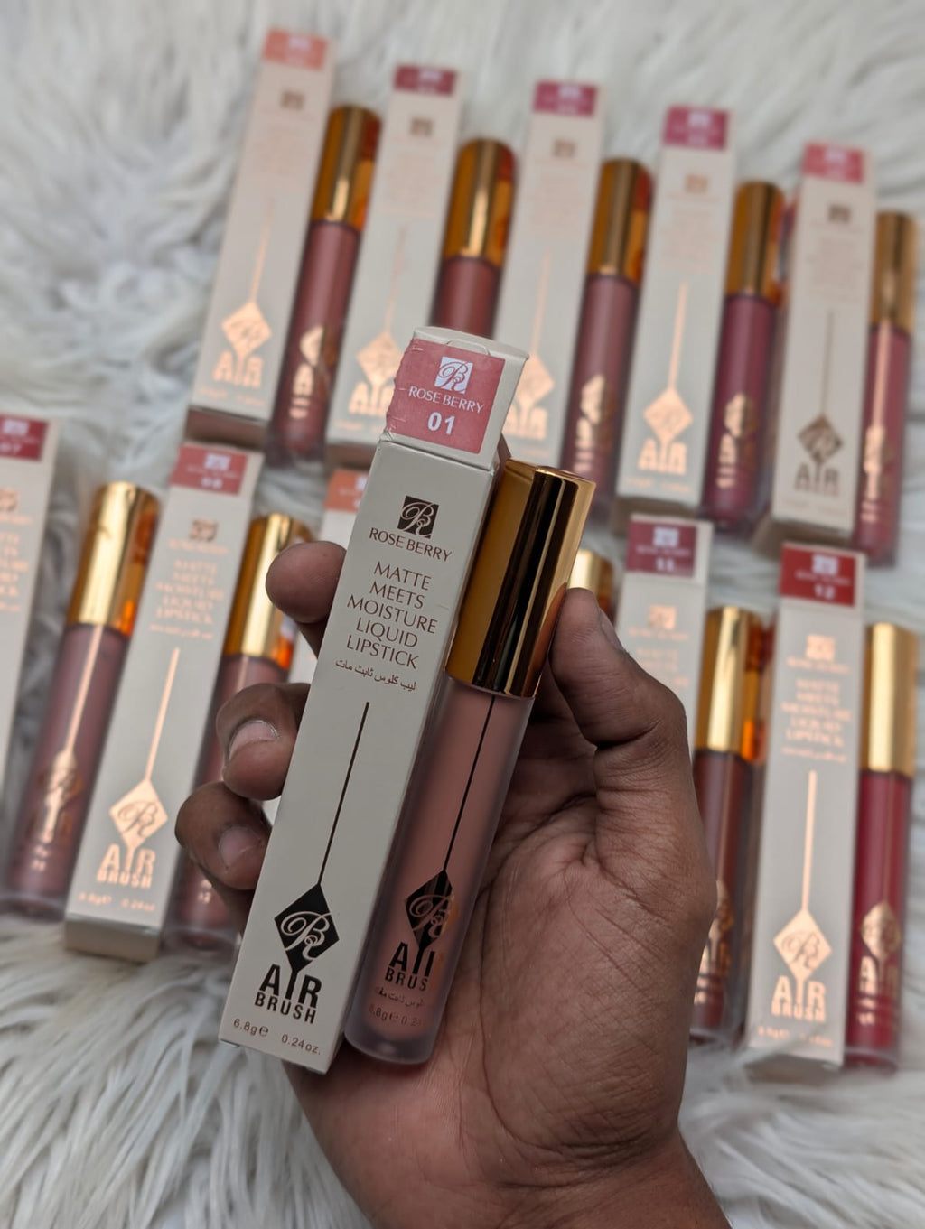 Rose berry matte liquids lipstick