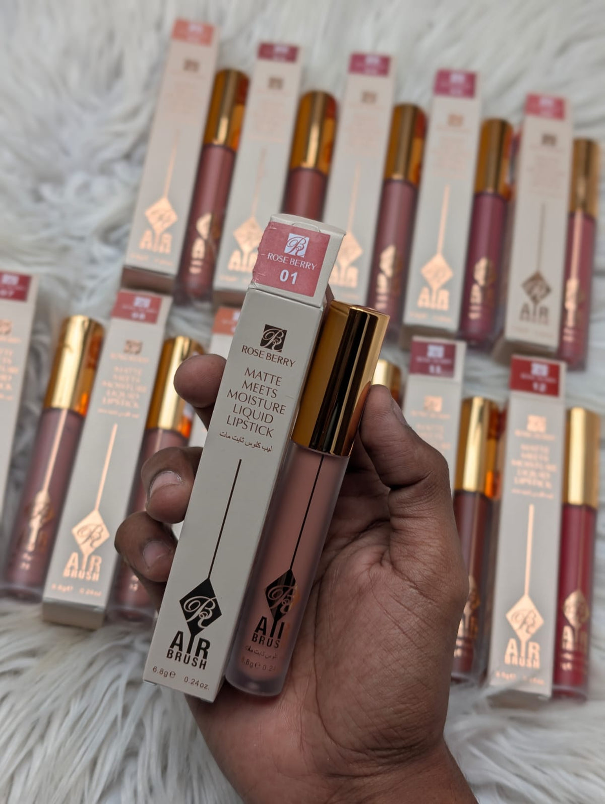 Rose berry matte liquids lipstick