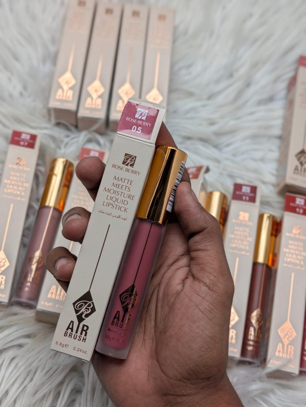 Rose berry matte liquids lipstick