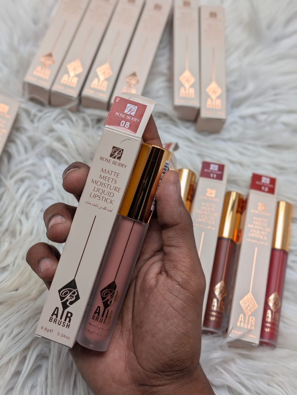 Rose berry matte liquids lipstick