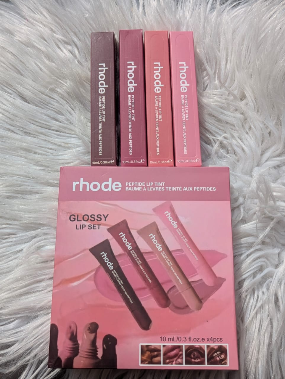 RHODE Peptide Lip Tint | 10ml / 0.31 fl oz each
Glossy Lip Treatment Set