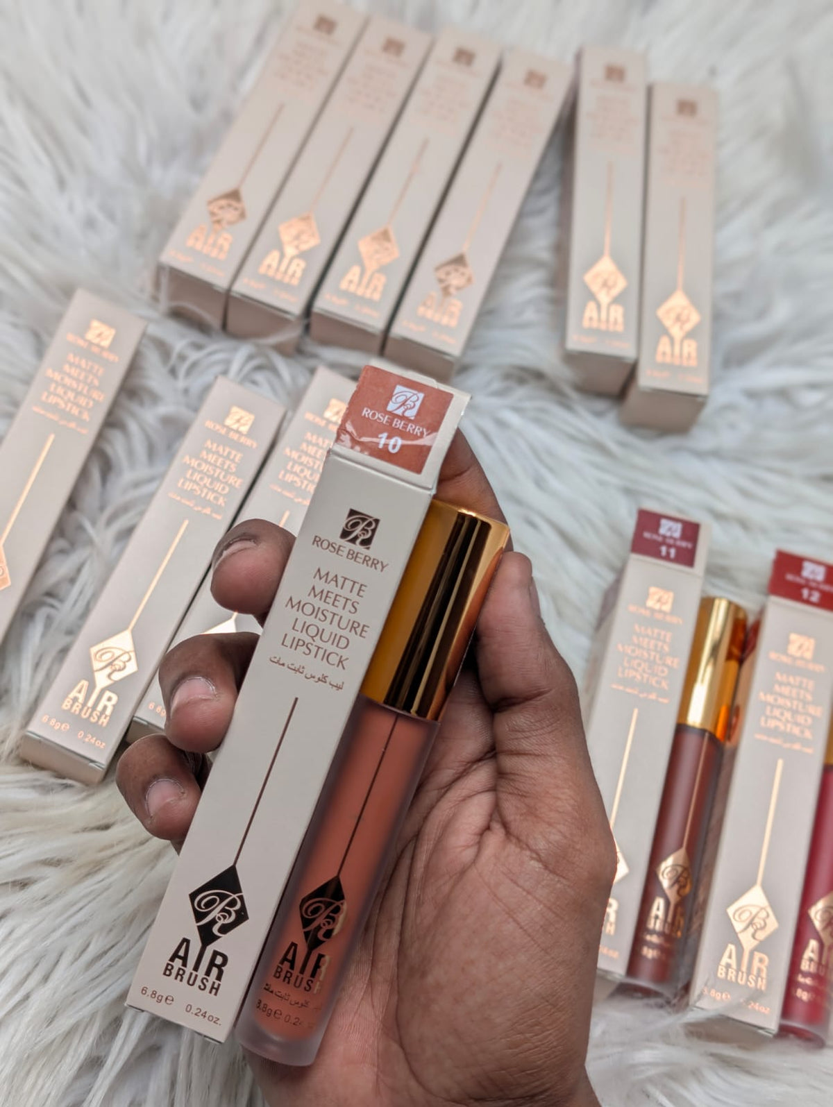 Rose berry matte liquids lipstick