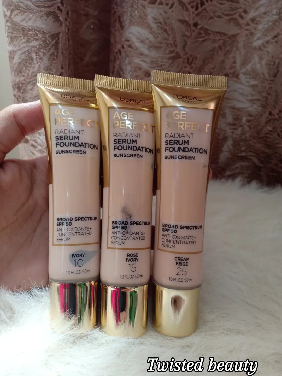 L'OREAL AGE PERFECT RADIANT SERUM FOUNDATION WITH SPF 50