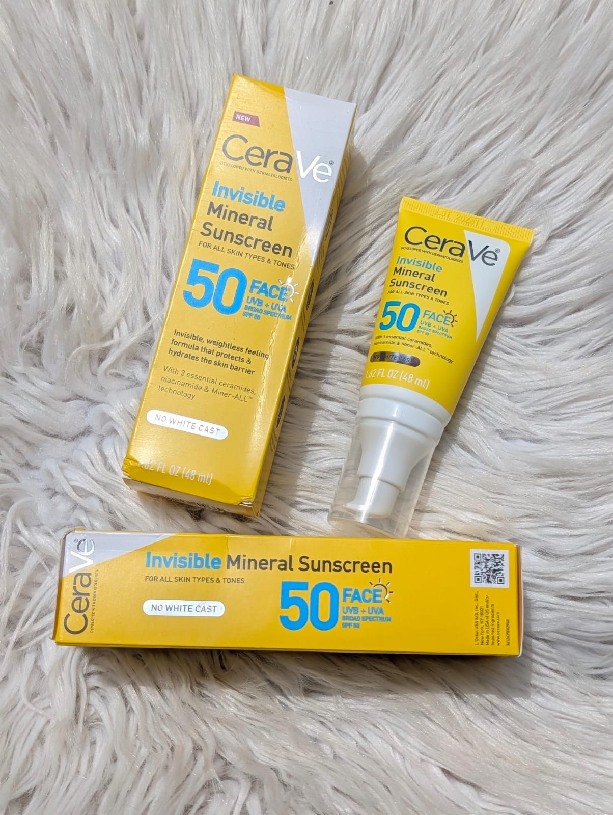 CeraVe Invisible Mineral Sunscreen SPF50