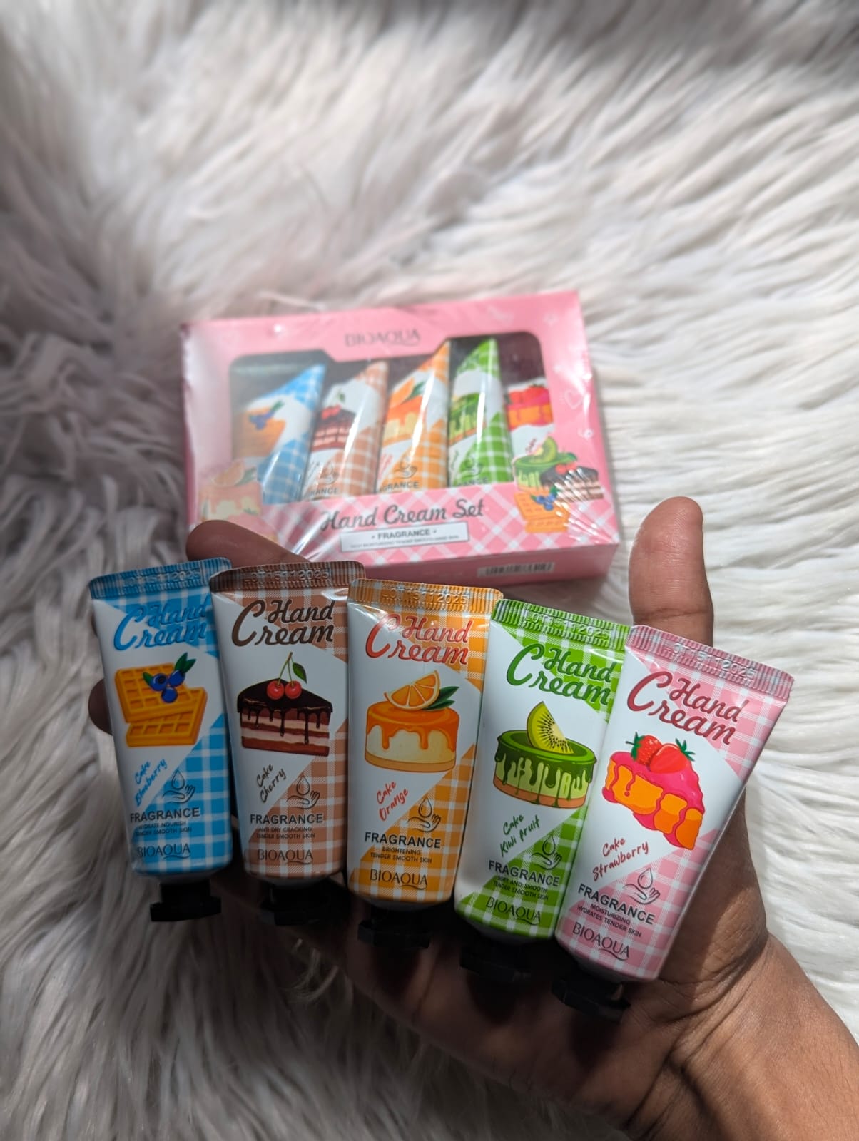Bioaqua hand cream 
5ps set