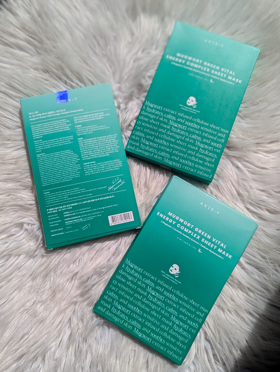 .AXIS-Y Mugwort Green Vital Energy Complex Sheet Mask 27 ml Essence