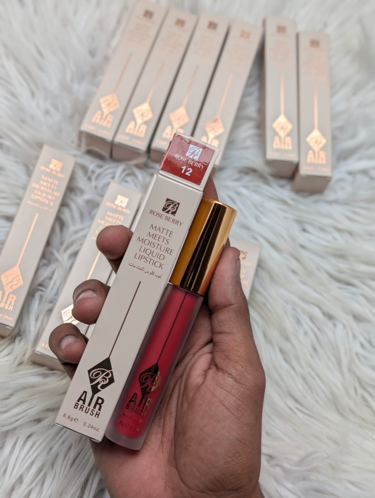 Rose berry matte liquids lipstick