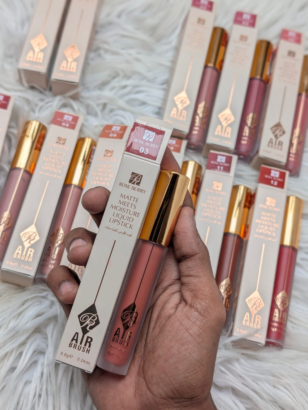 Rose berry matte liquids lipstick