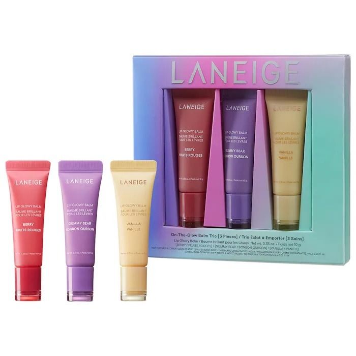LANEIGE ON-THE-GLOW LIP GLOWY BALM TRIO SET