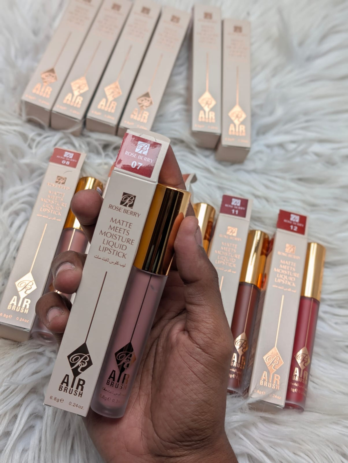 Rose berry matte liquids lipstick