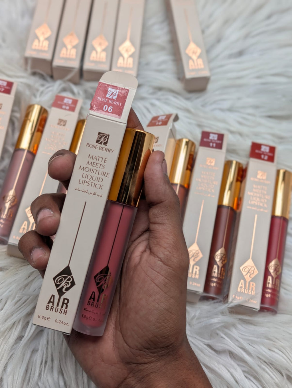 Rose berry matte liquids lipstick