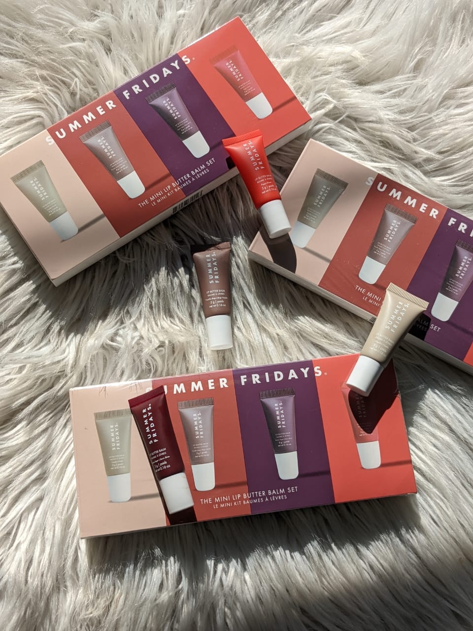 SUMMER FRIDAYS 
The Mini Lip Butter Balm Set | 4 x 5g / 0.16 oz each