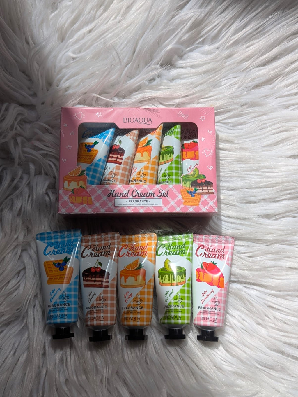 Bioaqua hand cream 
5ps set
