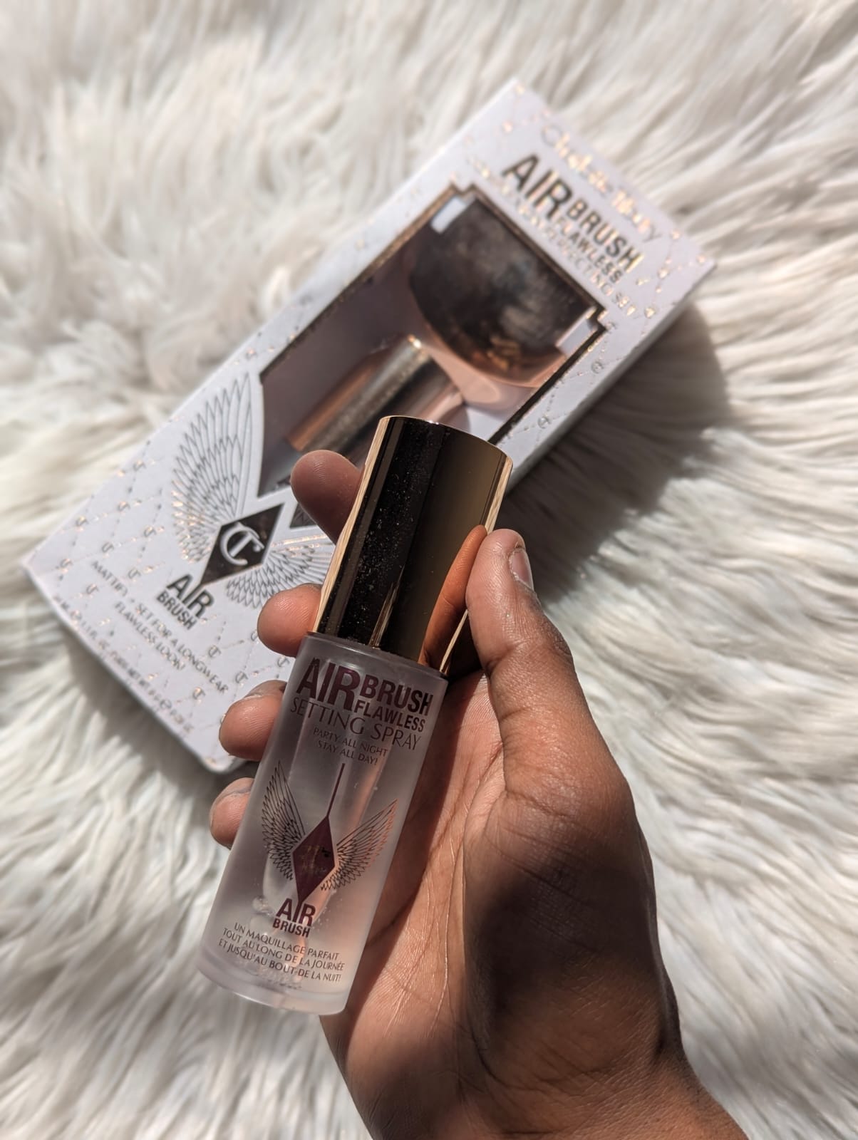 Charlotte Tilbury Complexion Perfecting Set - Airbrush Finish Flawless Finish Powder Fair 01 + Setting Spray 34ml*_