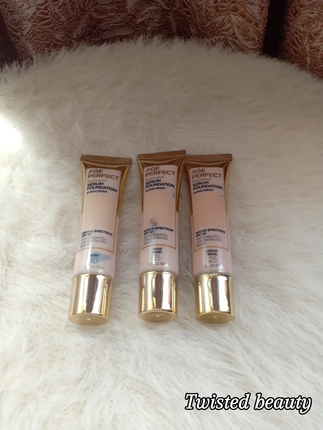 L'OREAL AGE PERFECT RADIANT SERUM FOUNDATION WITH SPF 50