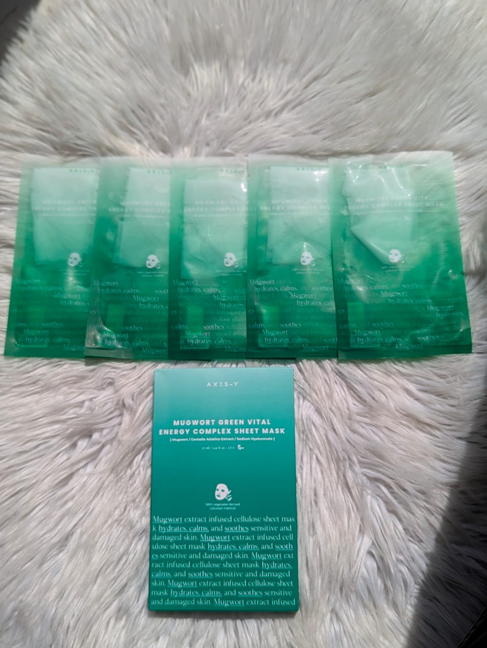 .AXIS-Y Mugwort Green Vital Energy Complex Sheet Mask 27 ml Essence